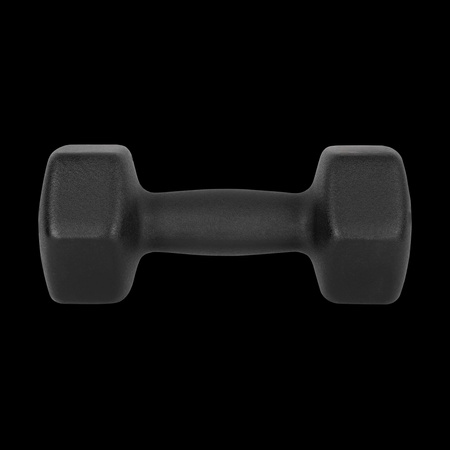 Hantelki żeliwne neoprenowe HEX 2x7kg, REBEL ACTIVE