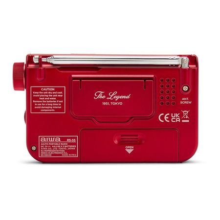 Przenośne Radio AIWA RS-55/RD czerwone (8435256897890) - AIWA