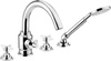 Bateria wannowa 4-otworowa z zestawem prysznicowym (BQT 014D) - Deante