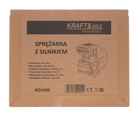SPRĘŻARKA Z SILNIKIEM 8BAR KD1295 - KRAFT&DELE