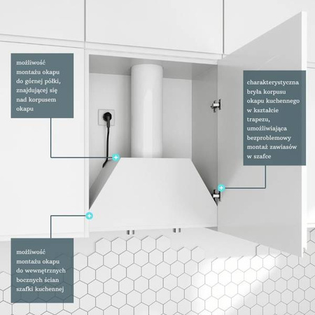 Okap kuchenny Spedtero 60.2 White GLOBALO