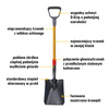 Łopata z szeroką łyżką CAT J-Series D-Handle Square Point (4897066122045) - Cat
