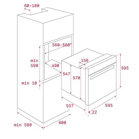 Piekarnik HLB 8600 STONE GREY TEKA