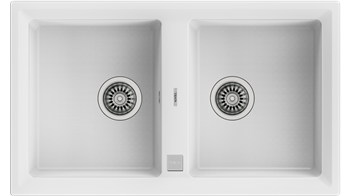 Zlewozmywak STONE 90 B-TG BIAŁY TEKA