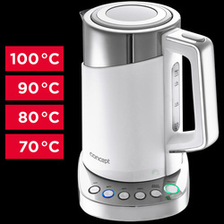 Czajnik elektryczny double wall 1,7 l z termoregulacją biały RK3170