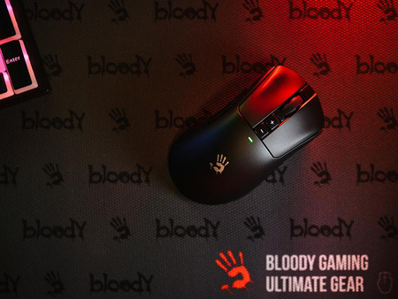 Mysz A4TECH BLOODY R73 ULTRA BLACK WRLS 2,4G+USB (Black)
