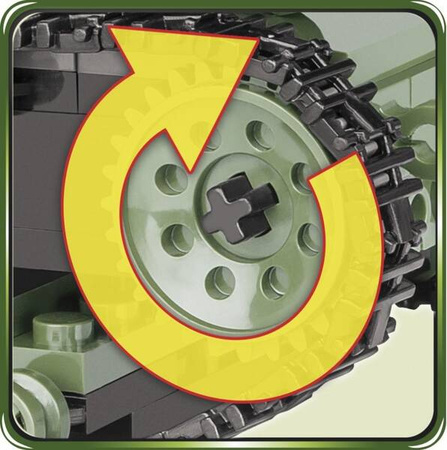 Klocki Small Army 400 elementów 7TP DW dwuwieżowy polski czołg lekki