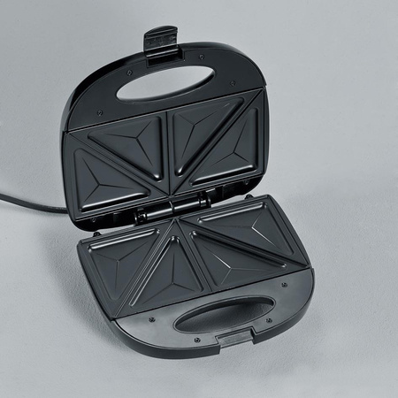 SEVERIN SANDWICH-TOSTER, STAL, PŁYTY Z POWŁOKĄ ANTYADHEZYJNĄ, ŁATWE CZYSZCZENIE, GUMOWE NÓŻKI, MOC 600W SA2969