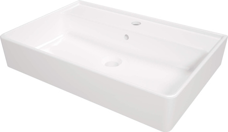 Umywalka ceramiczna nablatowa/ścienna z miejscem na baterię - (CDT 6U7S) - Deante