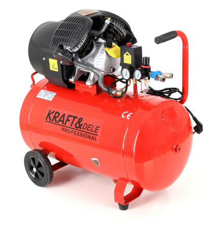 KOMPRESOR OLEJOWY SPRĘŻARKA 100L KD1483 - KRAFT&DELE