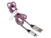 Kabel TRACER USB 2.0 iPhone AM - lightning 1,0m czarno-fioletowy
