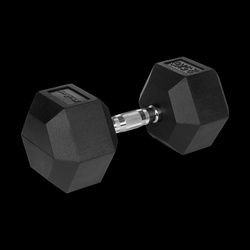 Hantel żeliwny gumowany HEX 25 kg REBEL ACTIVE