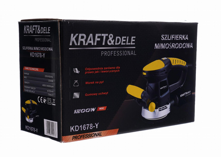 Szlifierka mimośrodowa 1200W KD1678-Y - KRAFT&DELE