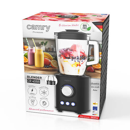 CR 4088 Blender kielichowy - tytanowe ostrza - szklany dzbanek 1,5l