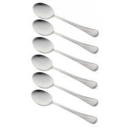 Łyżka stołowa 6 sztuk, stal połysk King KH-1435