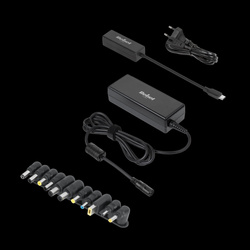 Zasilacz uniwersalny Rebel 12 końcówek 90 W 15-20 V automatyczny z funkcją Power Delivery