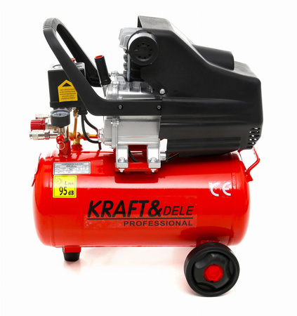 Kompresor Olejowy 24L KD400 + Zestaw 8w1 KD400-K3 - KRAFT&DELE