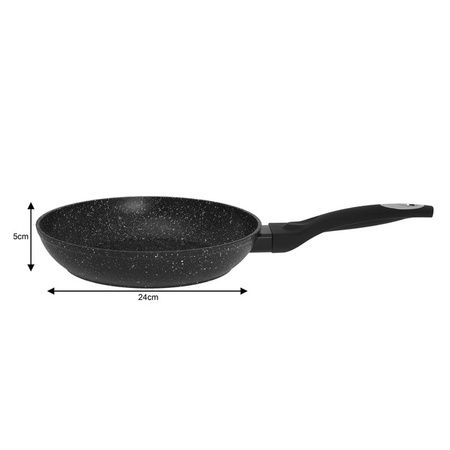 Patelnia aluminium, szary marmurek Ø24cm Klausber KB-7033