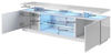 Szafka RTV EVA 180x40x52 czarny/czarny połysk
