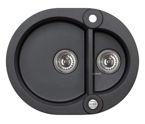 ALVEUS ROLL 80 zlewozmywak granitowy czarny (1218191)