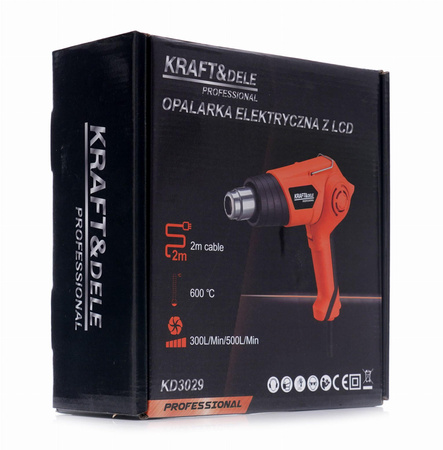 Opalarka Elektryczna z LCD 2000W KD3029 - KRAFT&DELE