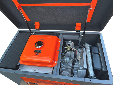 Agregat prądotwórczy jednofazowy DIESEL 14/15,5kW KD198 - KRAFT&DELE