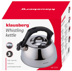 Czajnik 3L, srebrny, Klausberg KB-7370