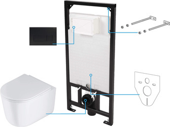 Zestaw WC podtynkowy 6 w 1 (CDJN6ZPW) - Deante