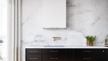 Okap kuchenny Fluxime 90.1 White + Turbina TW 1.2 GLOBALO