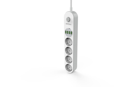 Przedłużacz z USB 2m 4 gniazda + 4x USBKD4030 - KRAFT&DELE
