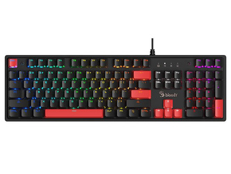 Klawiatura mechaniczna A4TECH BLOODY S520N Fire Black (BLMS RED Plus Switch)