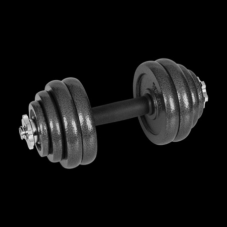 Hantle żeliwne regulowane w walizce z gryfem, zestaw 30kg REBEL ACTIVE
