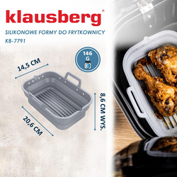 Wkład silikonowy do pieczenia w frytkownicy 14,5x20,6cm Klausberg KB-7791 KB-7791