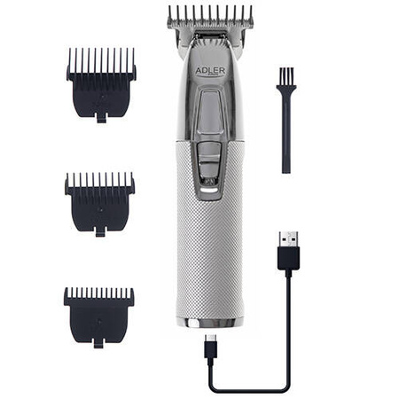 AD 2836 silver Trymer strzyżarka profesjonalna - USB