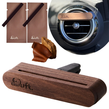 Zapach do samochodu DUFT Classic Drive – drewniany dyfuzor na kratkę +2 wkłady