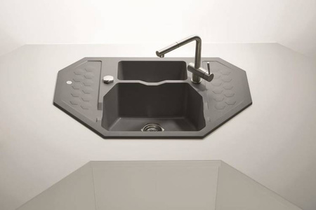 ALVEUS SENSUAL 60 zlewozmywak granitowy steel (4306004)