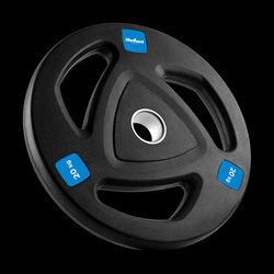 Obciążenie żeliwne gumowane 20kg, otwór olimpijski 51mm, REBEL ACTIVE