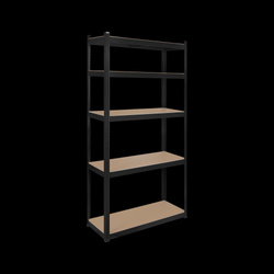 Regał metalowy magazynowy 180x90x40 czarny Rebel