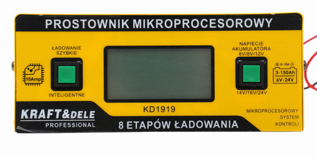 PROSTOWNIK MIKROPROCESOROWY 10AMP 6/8/12/14/16/24 V - KRAFT&DELE