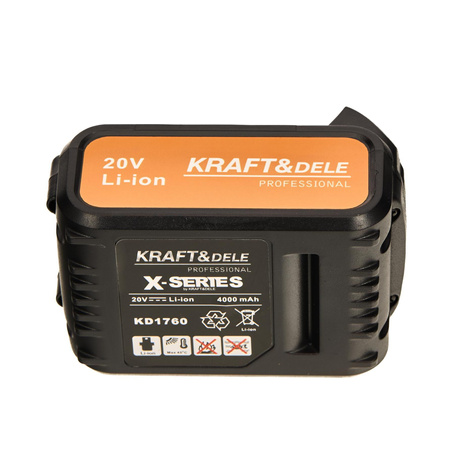 Akumulator 4000 mAh Li-Ion 20V X-SERIES KD1760 - KRAFT&DELE
