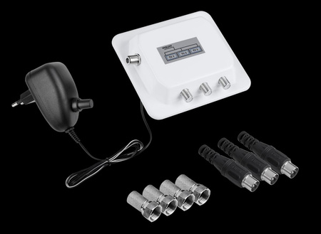 Rozdzielacz sygnału DVB-T2 i analogowego x 3 TV