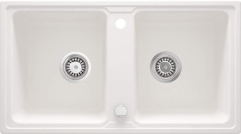 Zlewozmywak granitowy 2-komorowy (ZQZ A203) - Deante