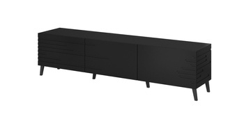 Szafka RTV NOVA 186x40x48 czarny mat