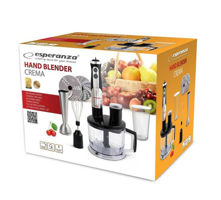 Blender ręczny Esperanza Crema EKM004 (800W; kolor czarny)