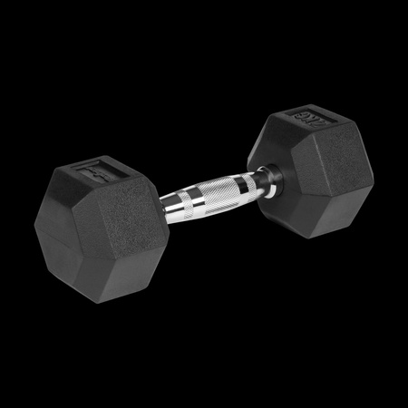 Hantle żeliwne gumowane HEX 2x4 kg REBEL ACTIVE