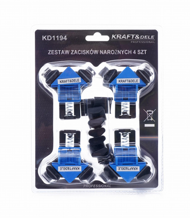 ŚCISK STOLARSKI KĄTOWY 4szt. KD1194 - KRAFT&DELE