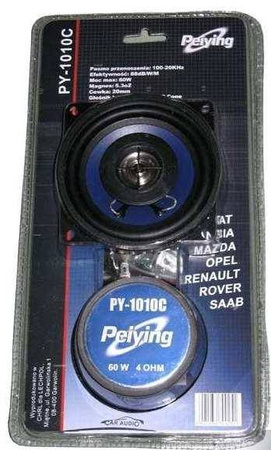 Głośniki samochodowe PY-1010C 4`60W Peiying