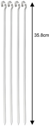 Szpikulce do grilla, zestaw- 4 szt, 35,8cm, stal nierdzewna, KINGHoff, KH-1914 KH-1914