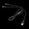Kabel wtyk USB A - wtyk USB C/ wtyk lightningh (2w1) 1m
