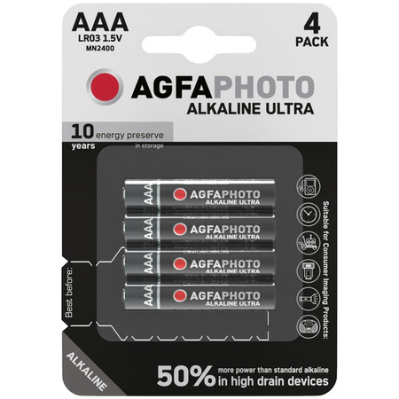 Bateria AgfaPhoto Ultra LR03 AAA bl./4szt